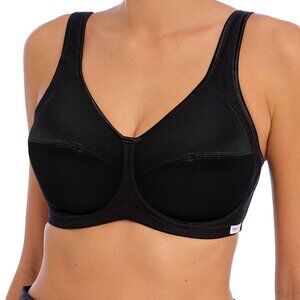 Freya Core Underwire Sports Bra in Black, 36F
